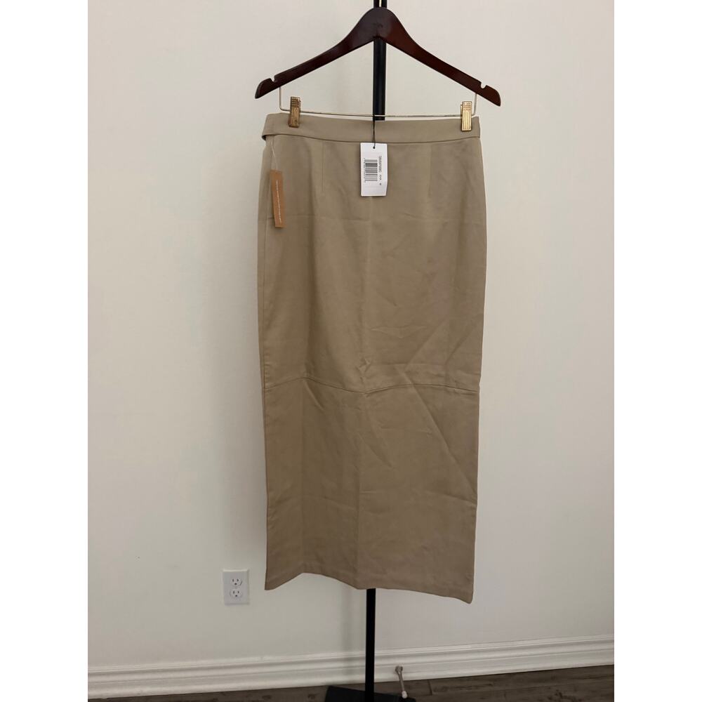 New O.P.T tan Annelise wrap maxi skirt $147 size XS - Picture 6 of 6
